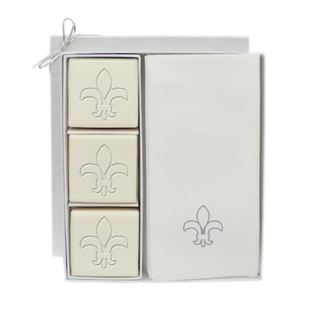 Step-Up Relief Eco Luxury Courtesy Gift Set-S-Fleur-De-Lys Soap ST2927412